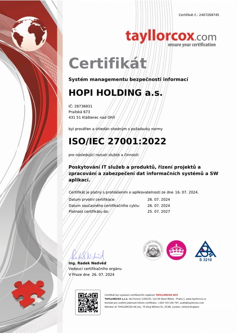 ISO 27001 — Information security