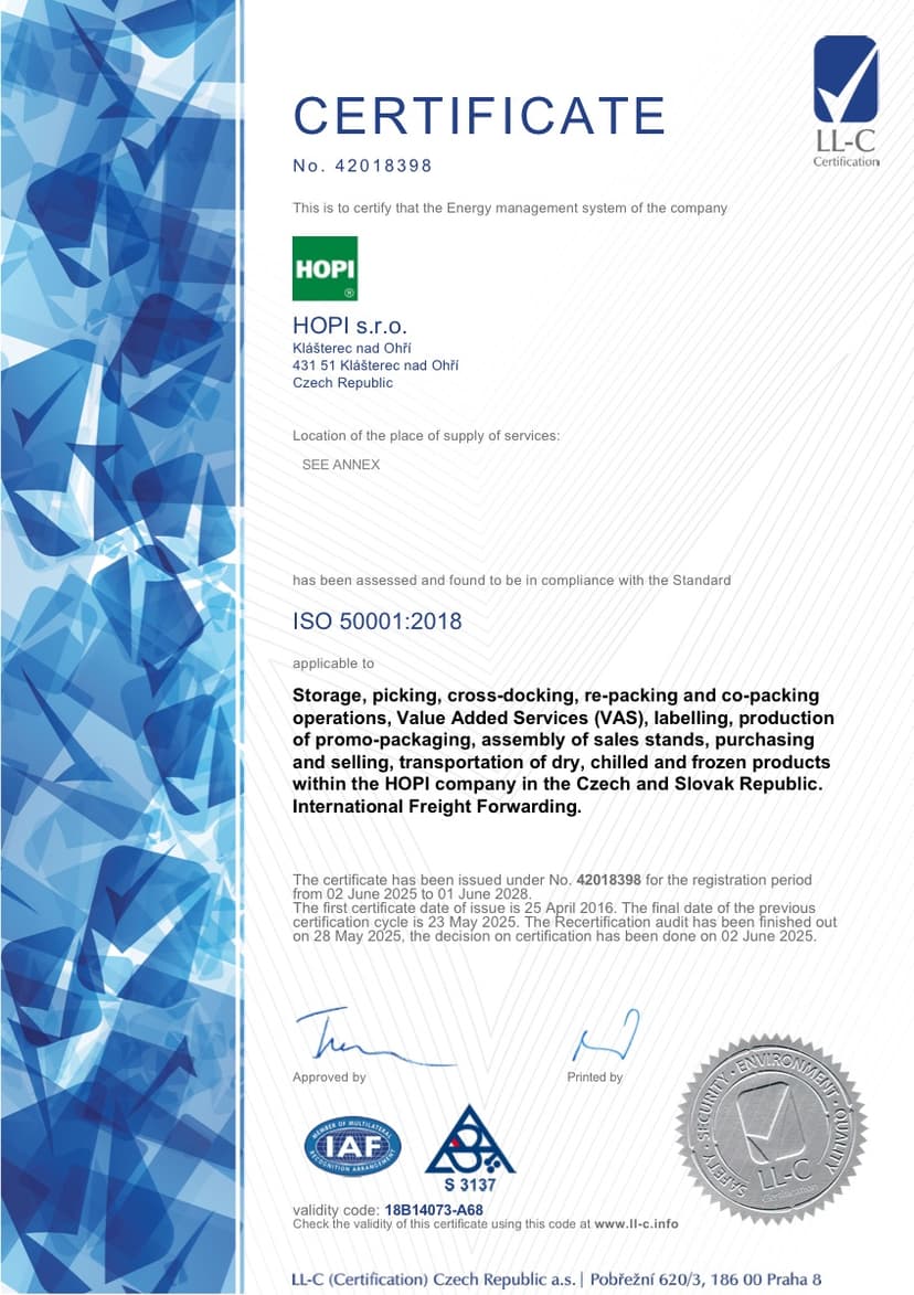 ISO 50001 — Energy management